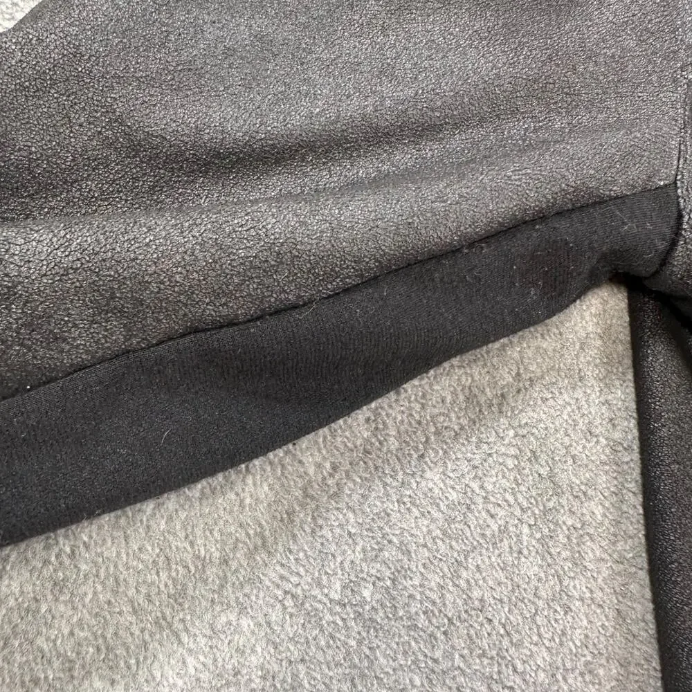 Luii Anthropologie Moto Jacket Women's Medium Gray/Black Zip Up Collared